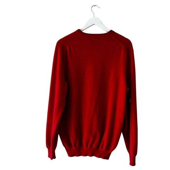 Club Room Men's 100% 2-Ply Cashmere Crewneck Red Pullover Sweater SZ L #2348 - Picture 6 of 12